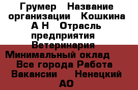 Грумер › Название организации ­ Кошкина А.Н › Отрасль предприятия ­ Ветеринария › Минимальный оклад ­ 1 - Все города Работа » Вакансии   . Ненецкий АО